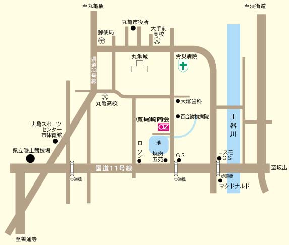 尾崎商会会社地図
